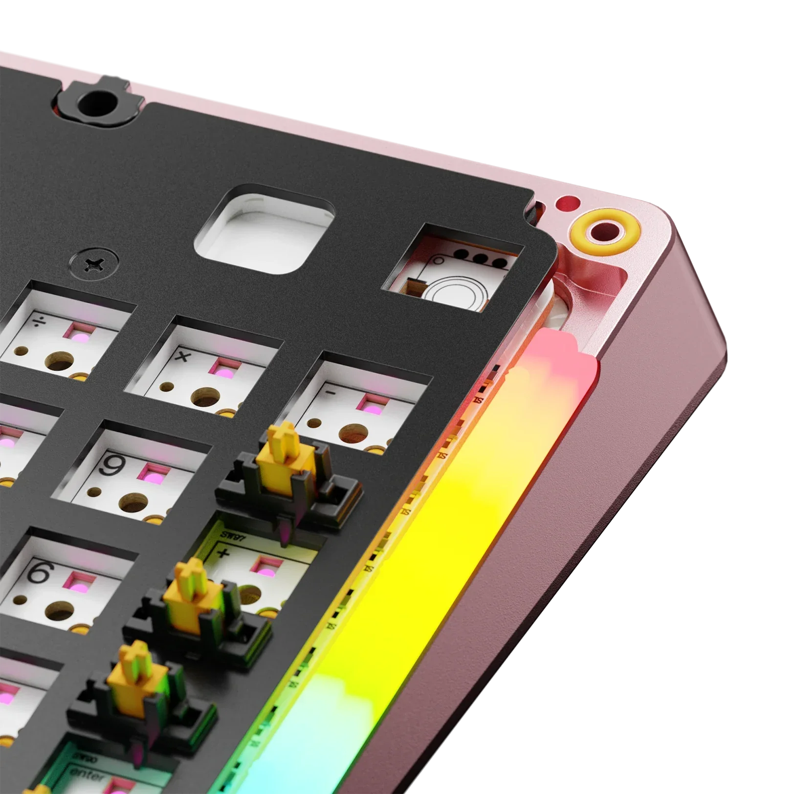 GMMK 3 Bottom Case Metal Arcade Pink 100 - Image 3