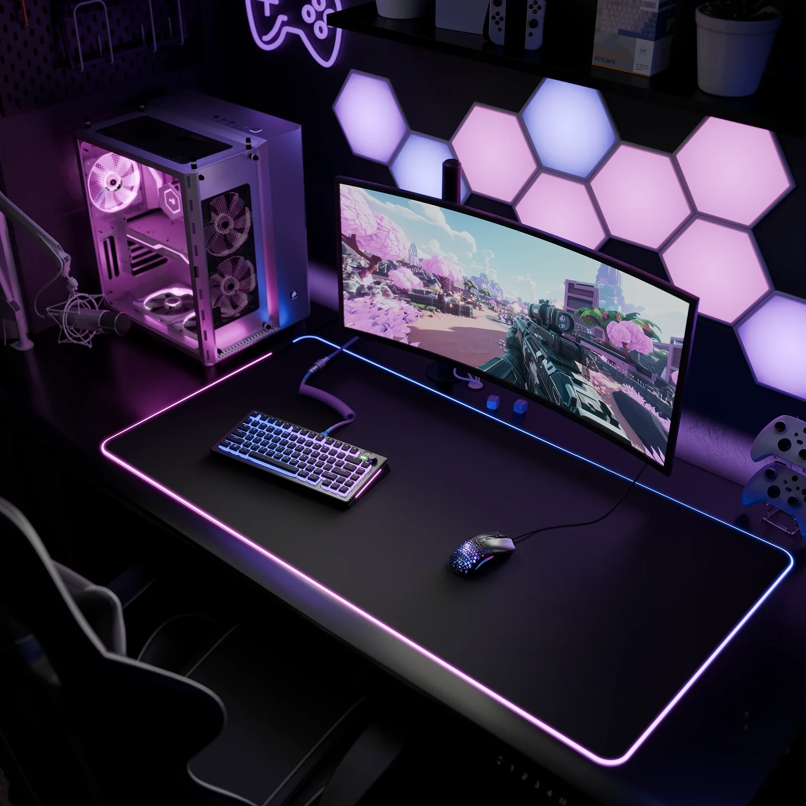 GMP 2 GLED RGB Gaming Mouse Pad - Image 5