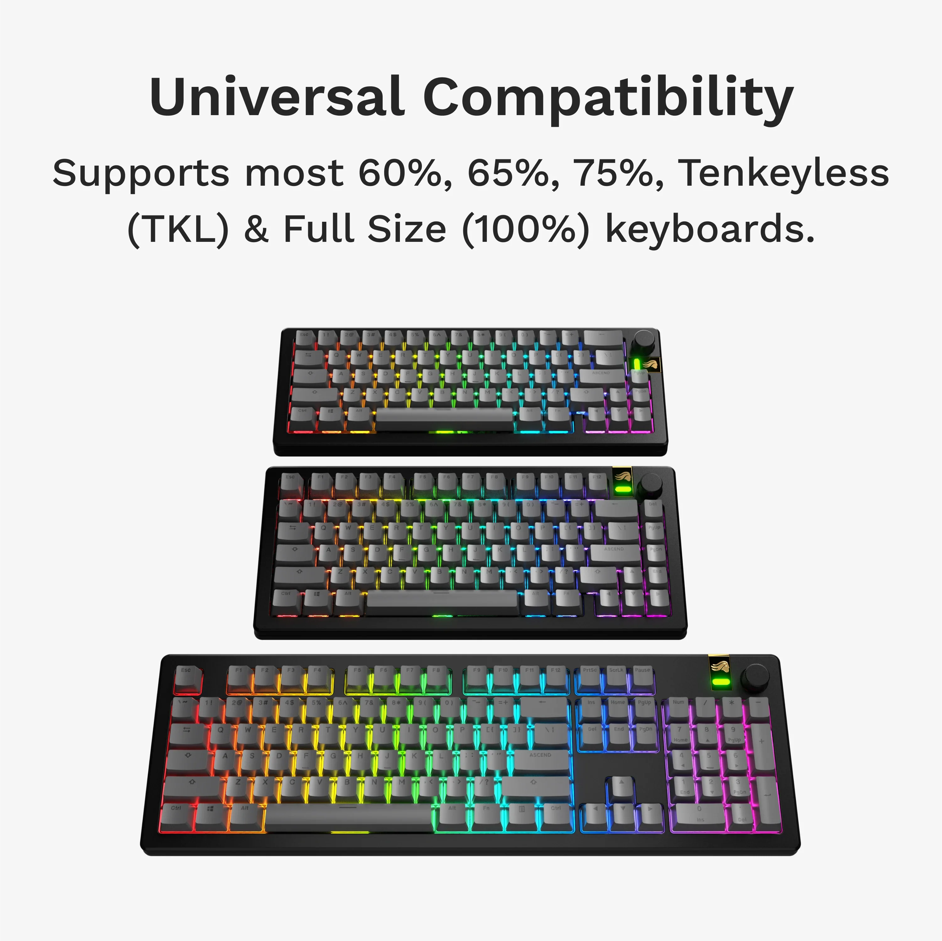 GPBT Armor Grey Basics Keycaps - Image 4