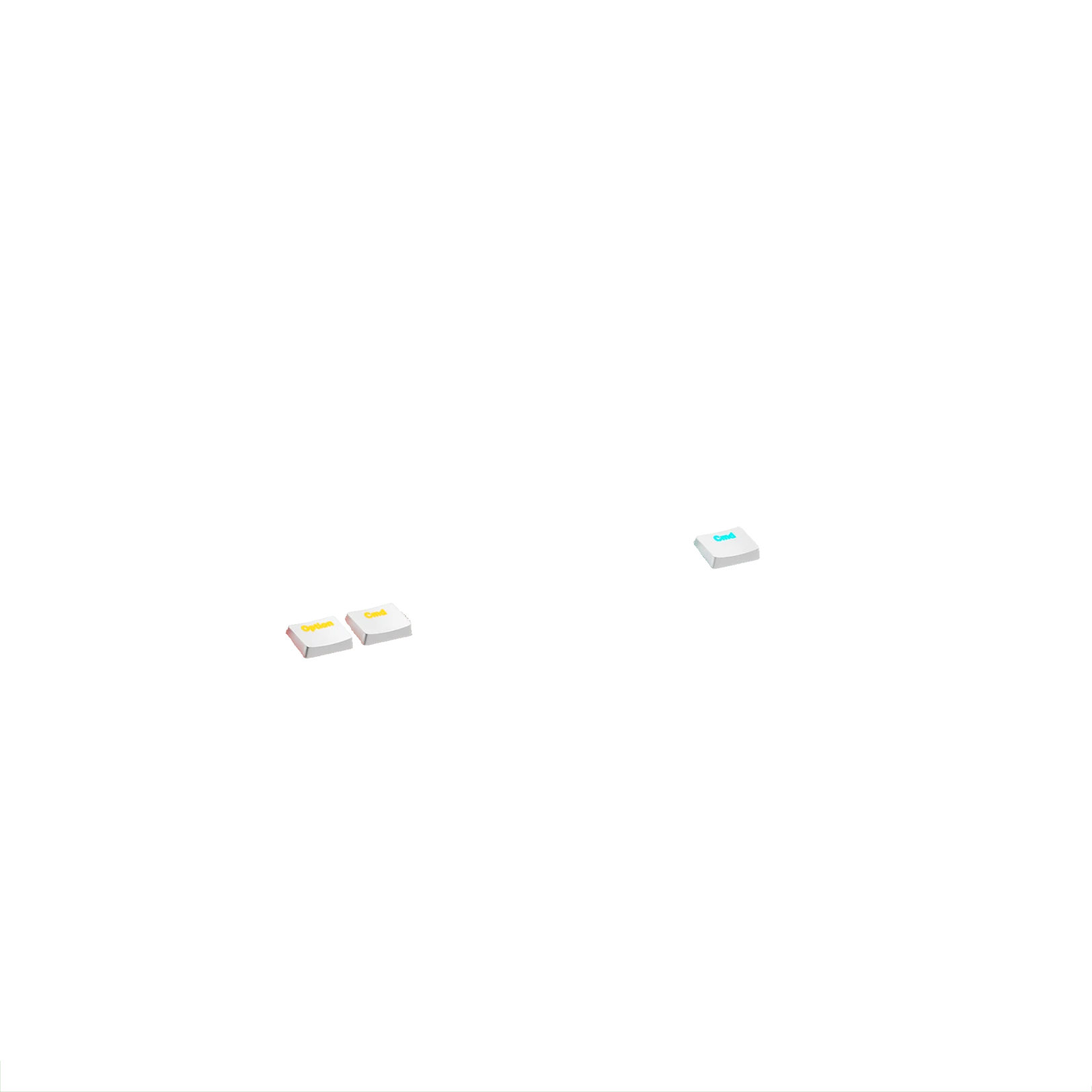 Keycaps Aura V3 White US - Image 16