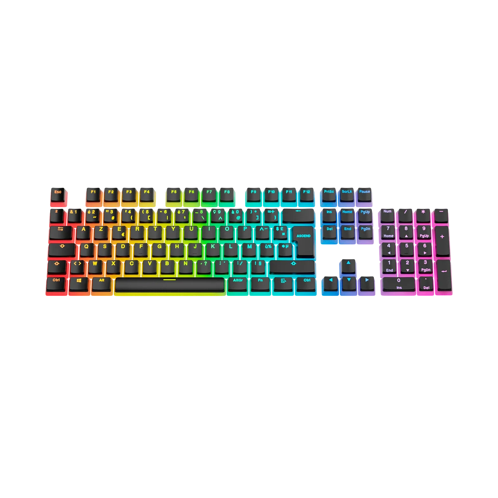 Keycaps Aura V3 Black FR - Image 2