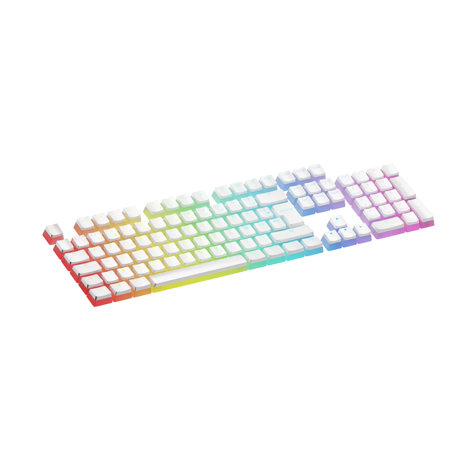 Keycaps Aura V3 White FR