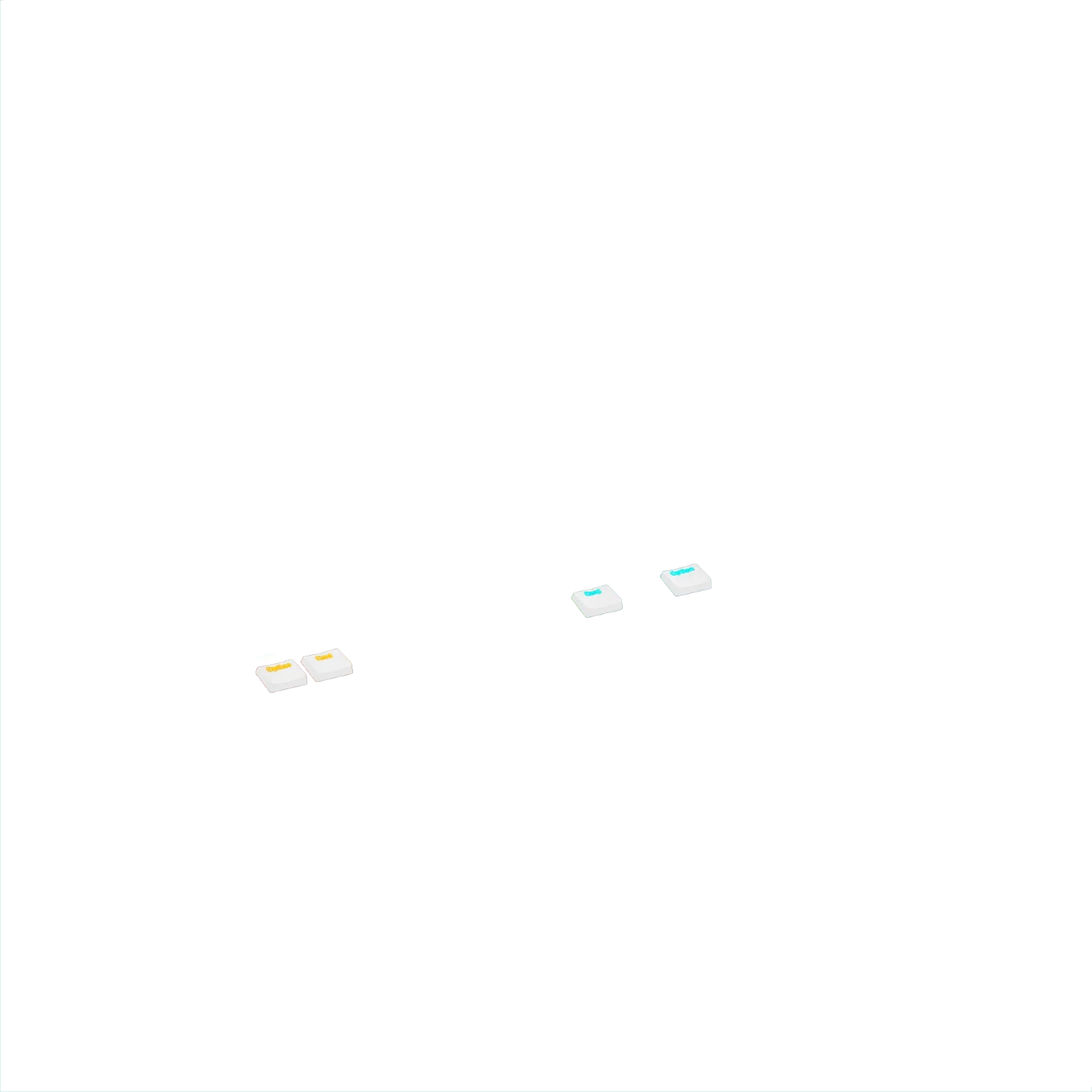 Keycaps Aura V3 White FR - Image 22