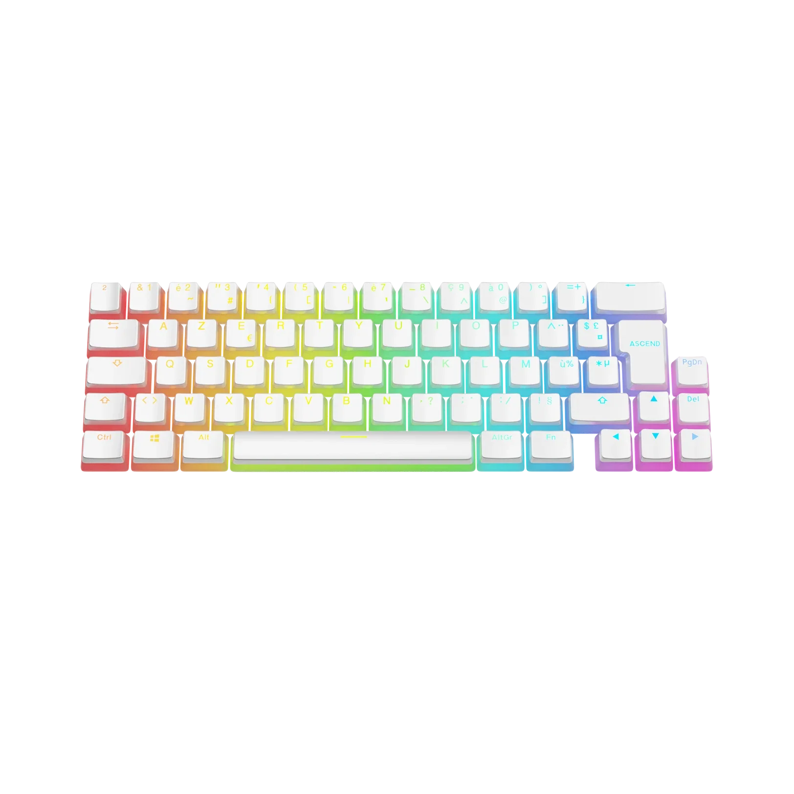 Keycaps Aura V3 White FR - Image 7